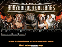 Tablet Screenshot of bodybuilderbulldogs.com